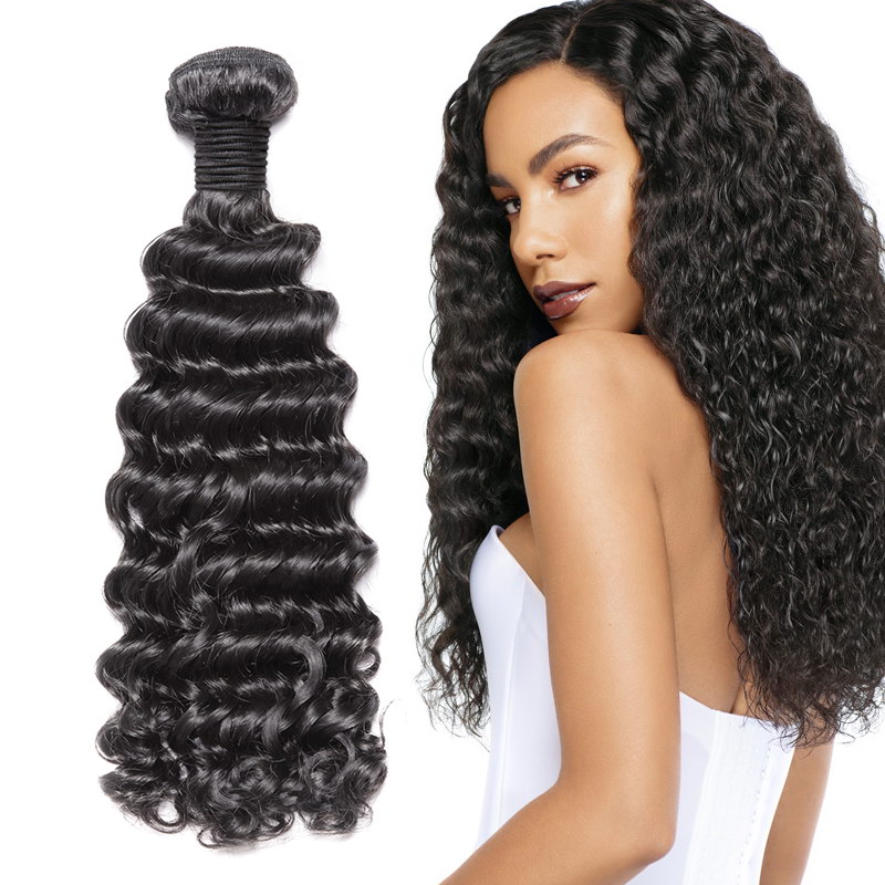 virgin brazilian deep wave hair bundles. 